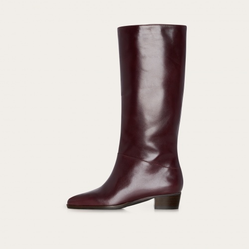 Martha High Boots, mahogany